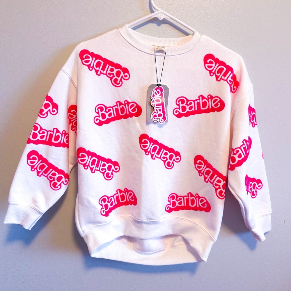 NWT! Zara Kids Barbie Sweatshirt - 10 years